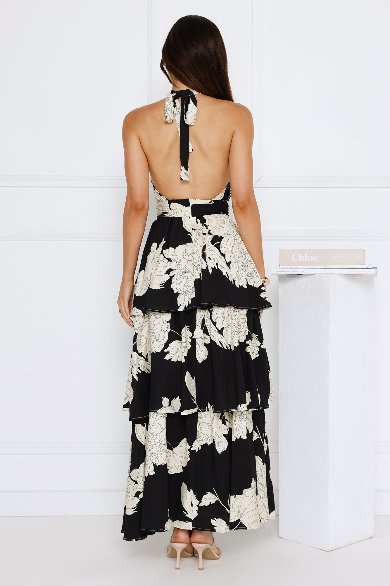 Barcelona Breeze Floral Tiered Maxi Dress