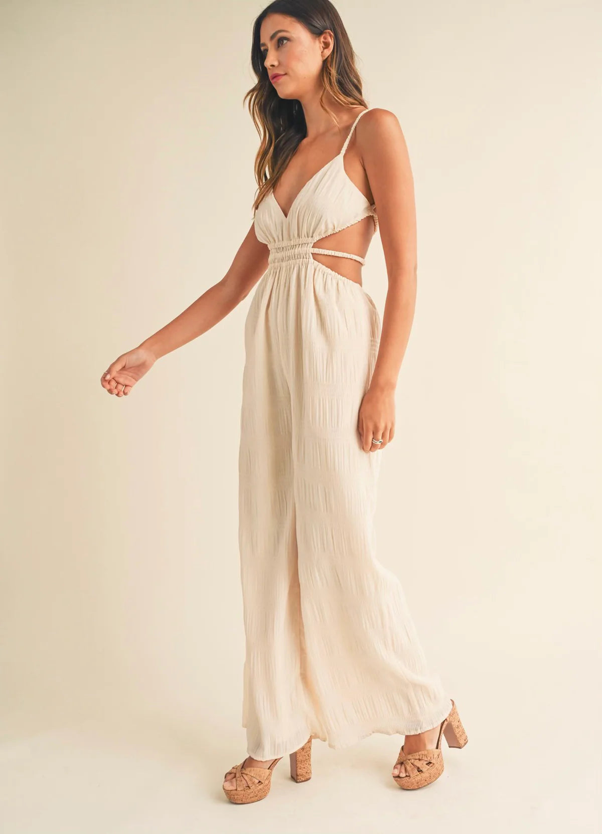 Spanish Steps Cut-Out Jumpsuit