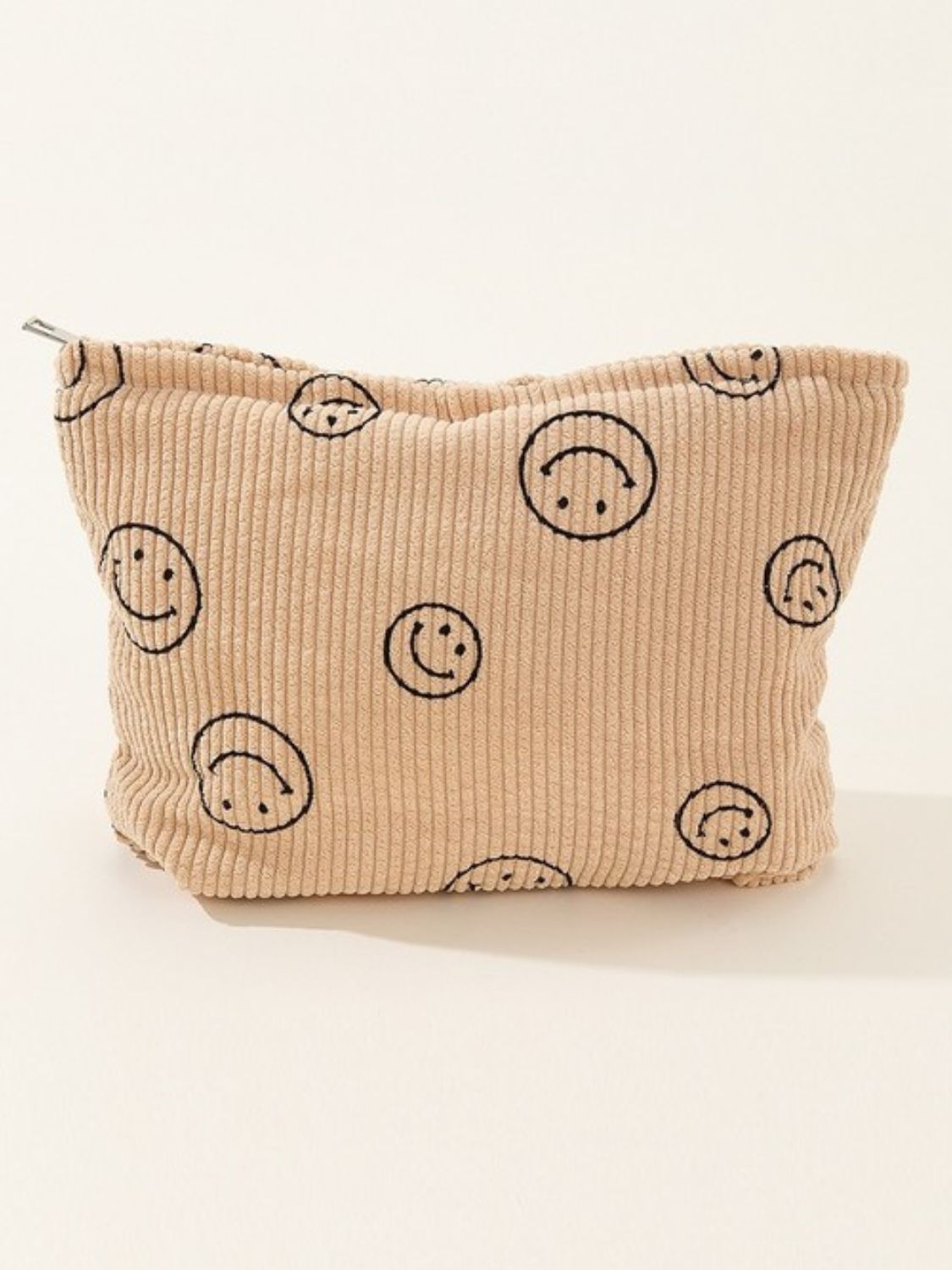 Smiley Corduroy Clutch Bag