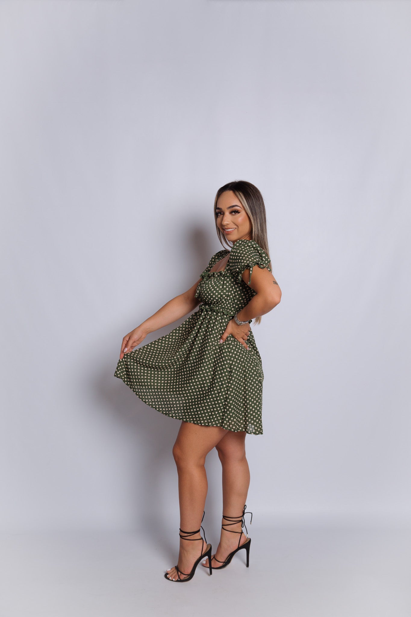 Olive This Polka Dot Mini Dress