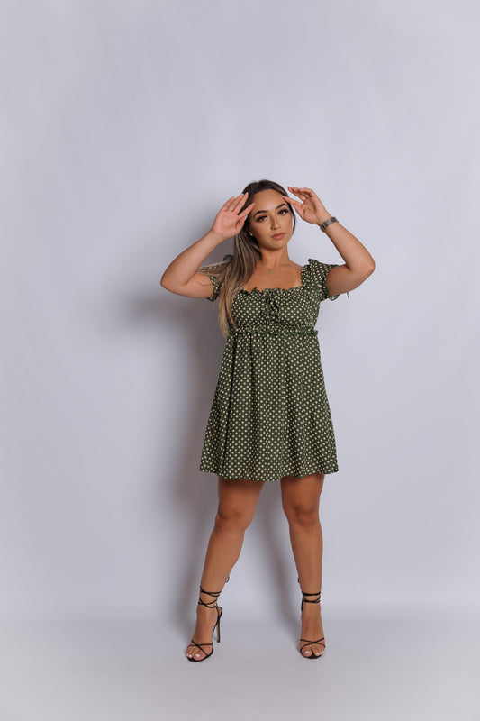 Olive This Polka Dot Mini Dress